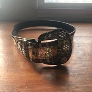 Lake Shore Drive Bronze and Gold Western Belt XL